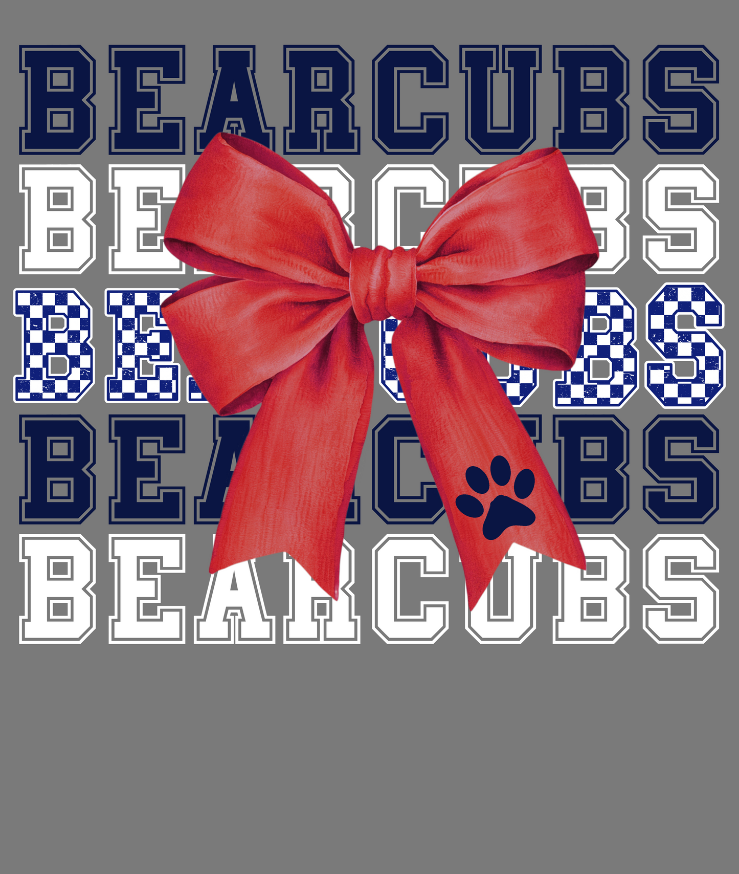 Mascot Bow Tee - Bearcubs - All Sizes