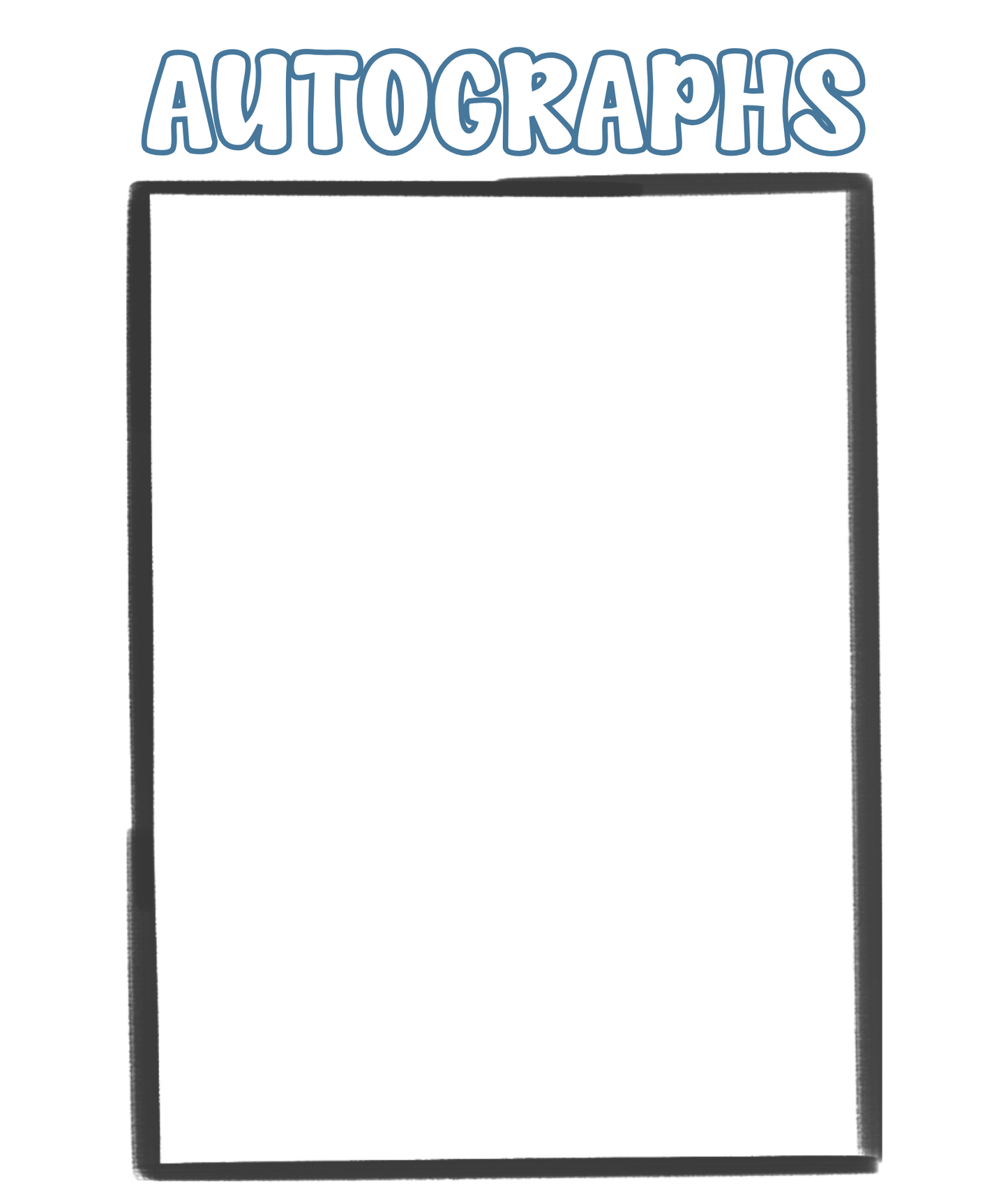 Blue Pencils Autograph Tee