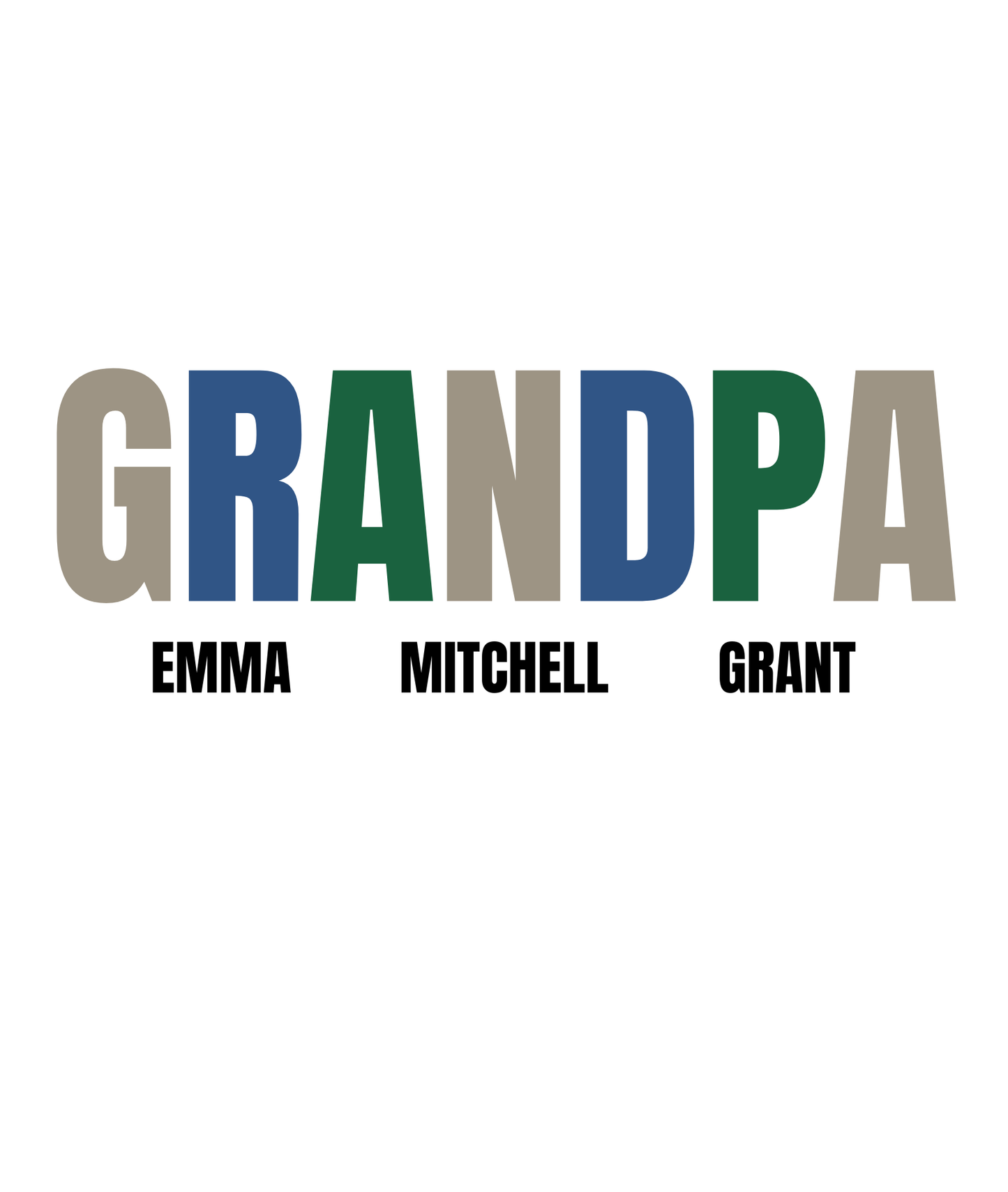 Father's Day Name Tee - Personalize