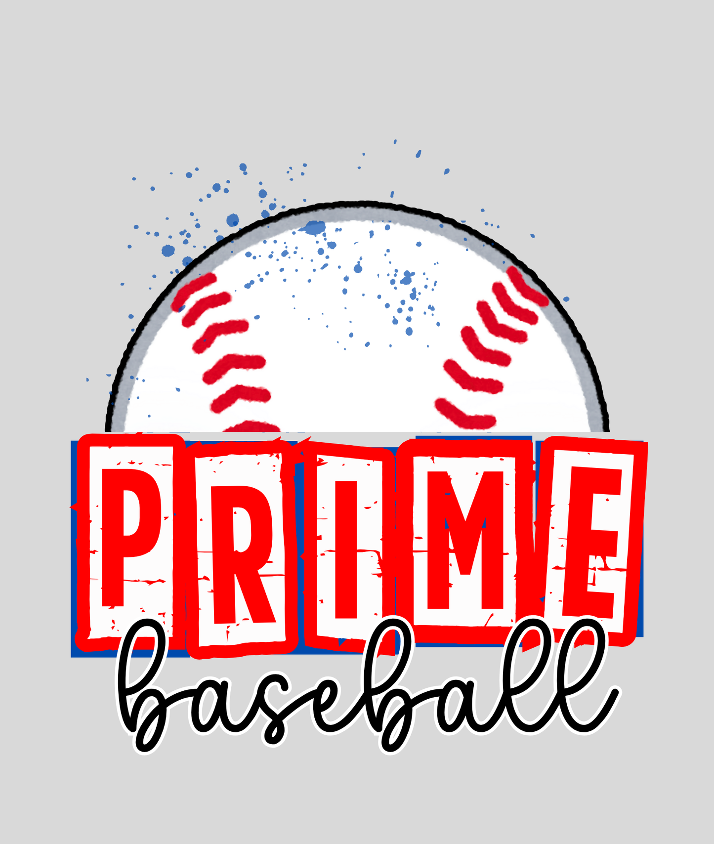 Prime Block with Baseball Splatter Tee