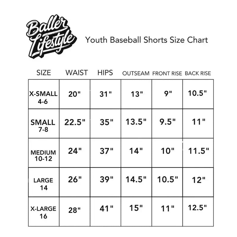 Baseball Ice Cream Drip Shorts
