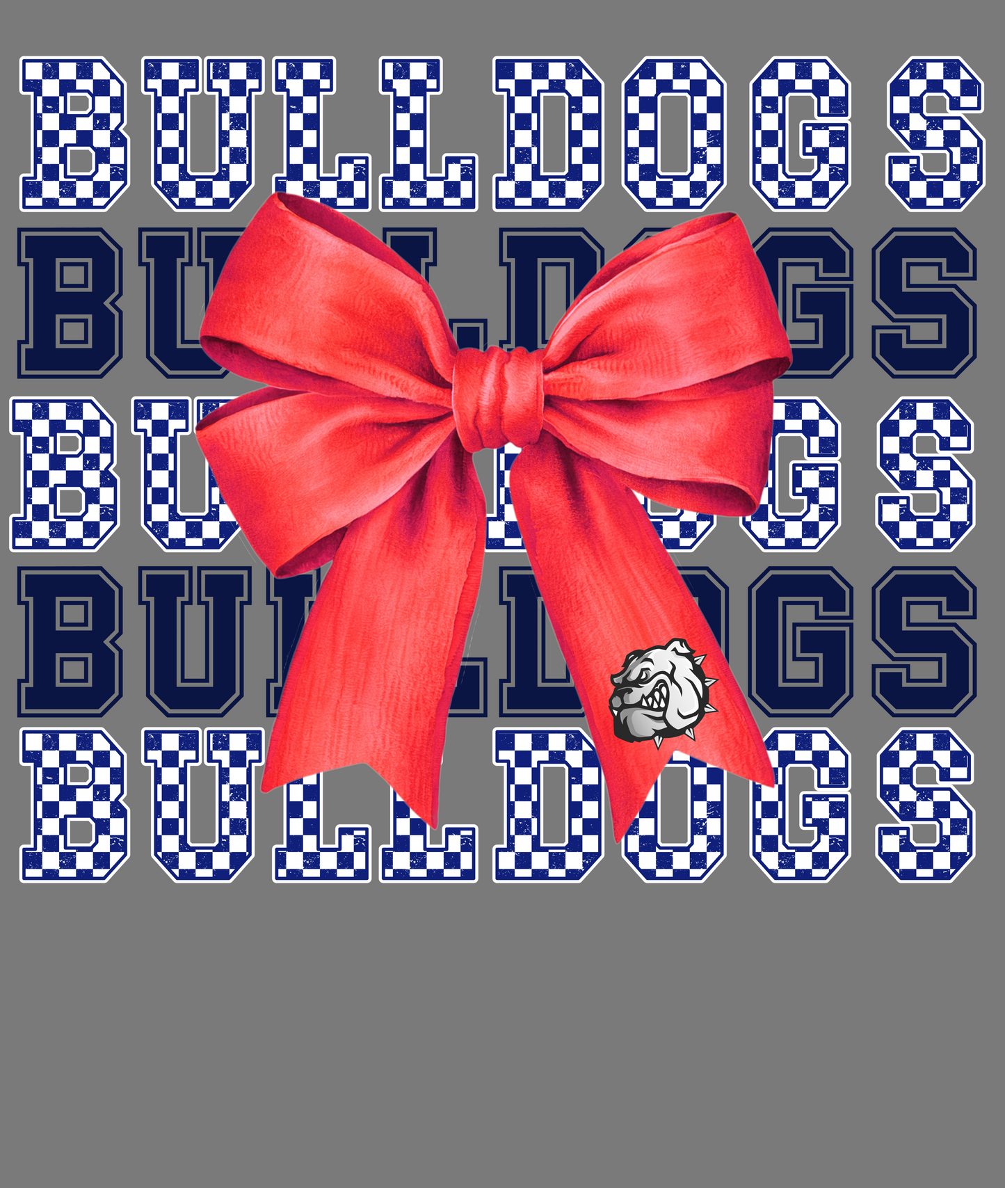 Mascot Bow Tee - Bulldogs - All Sizes