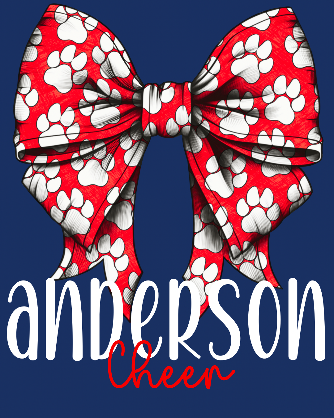 Spring 2025 Bearcats Bow - Navy Short Sleeve Tee