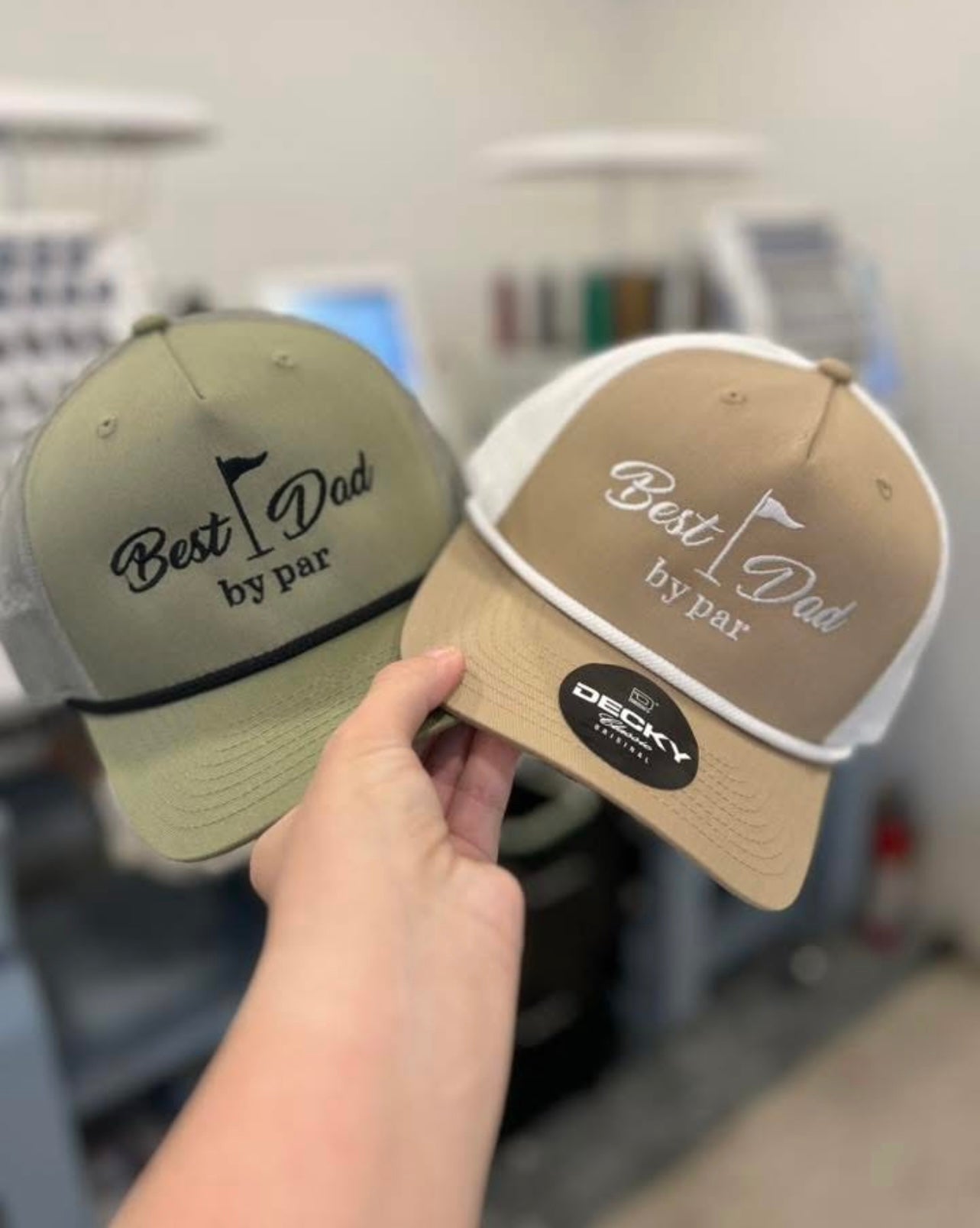 Best Dad by Par Decky Five Panel Hat