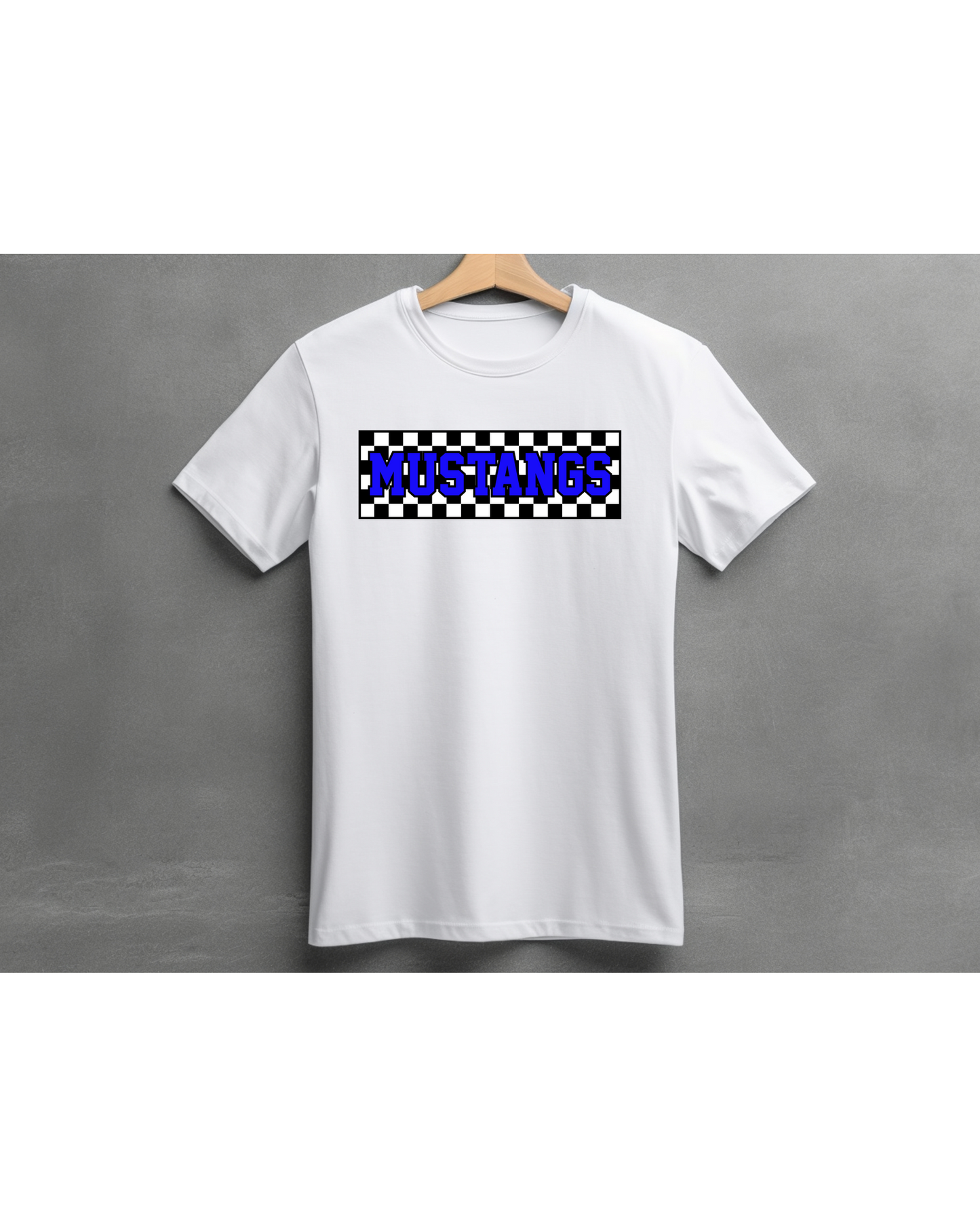New Mustangs Checkerboard Tee