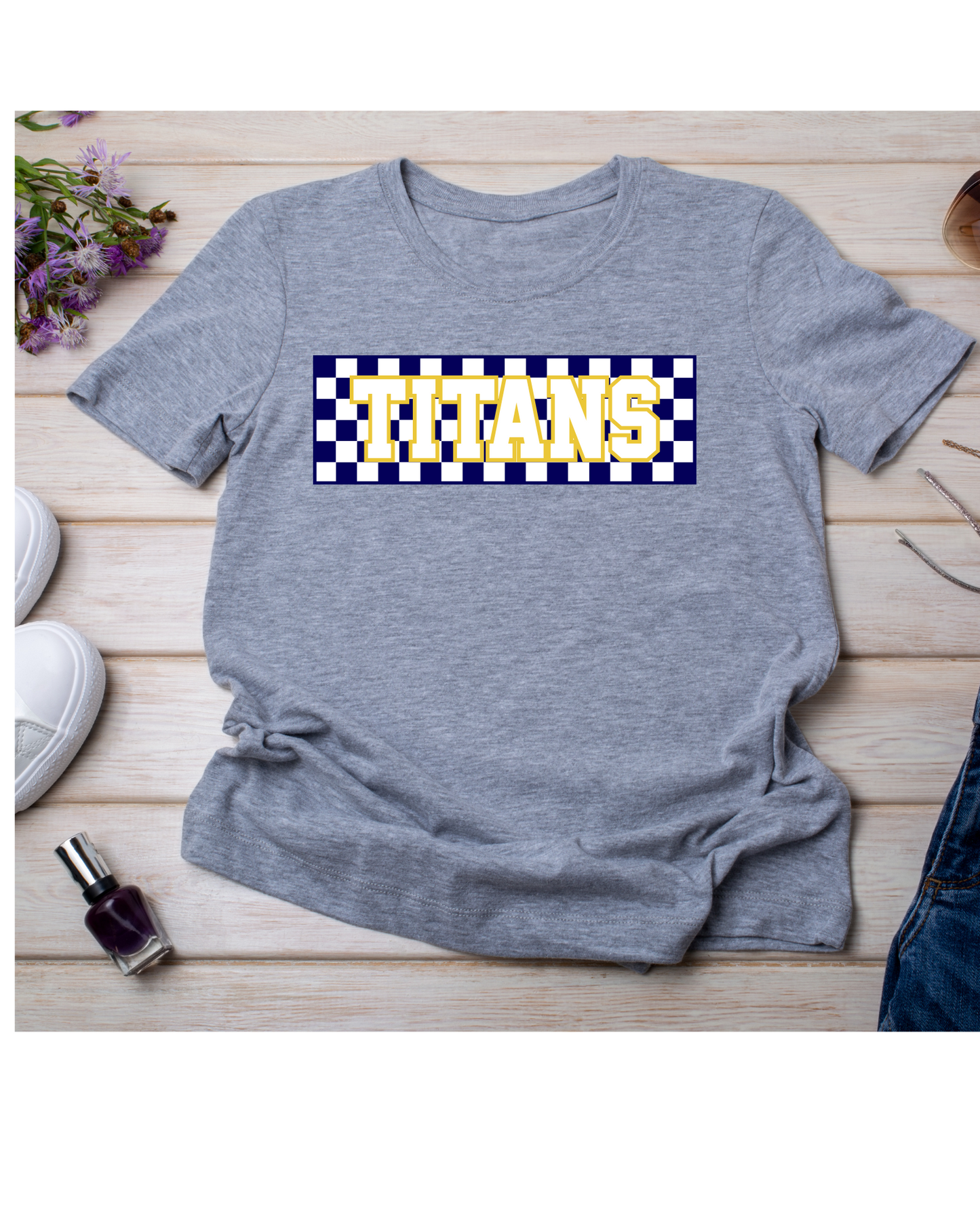 New Titans Checkerboard Tee