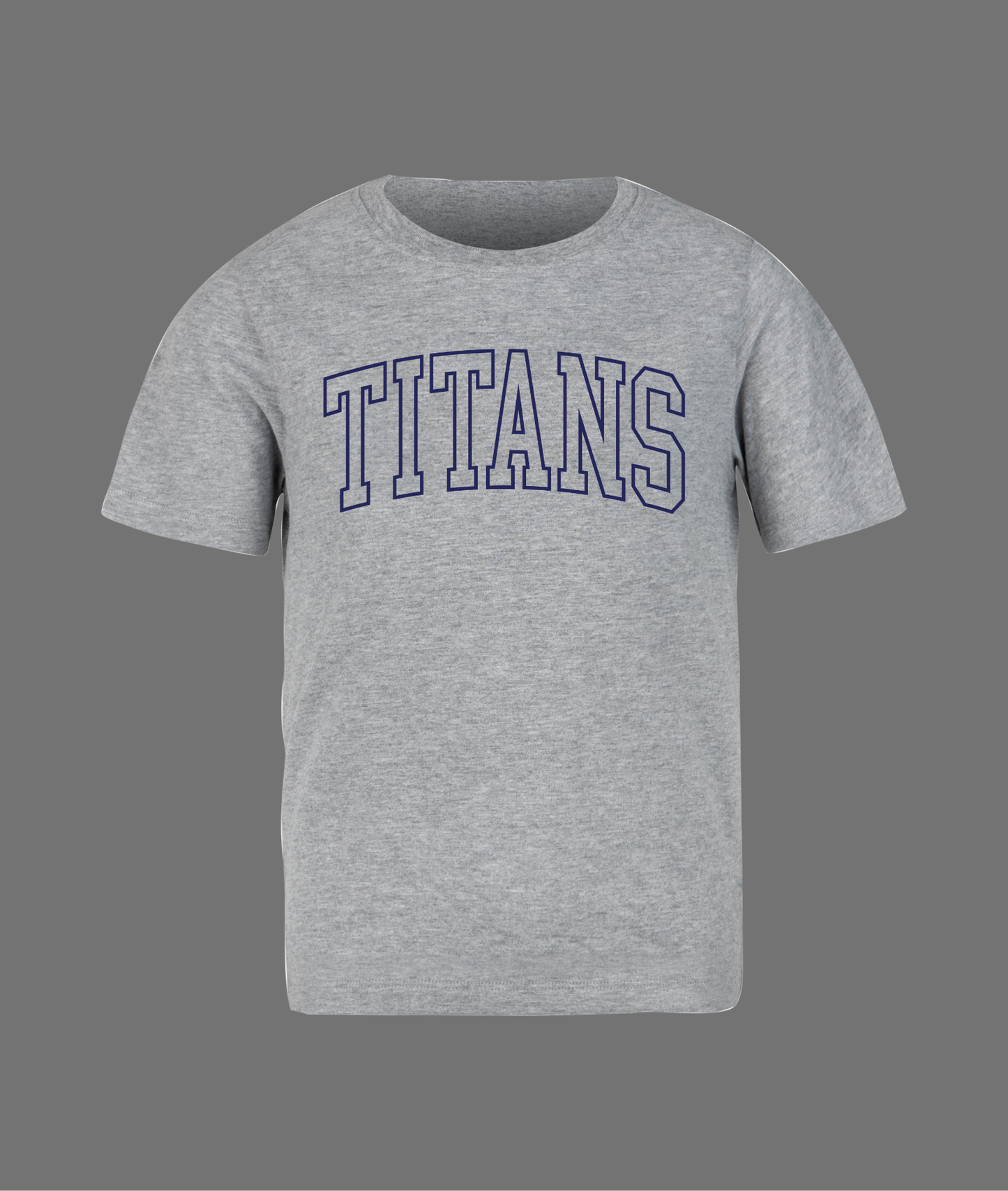 New Titans Hollow Letter Tee - Navy Design