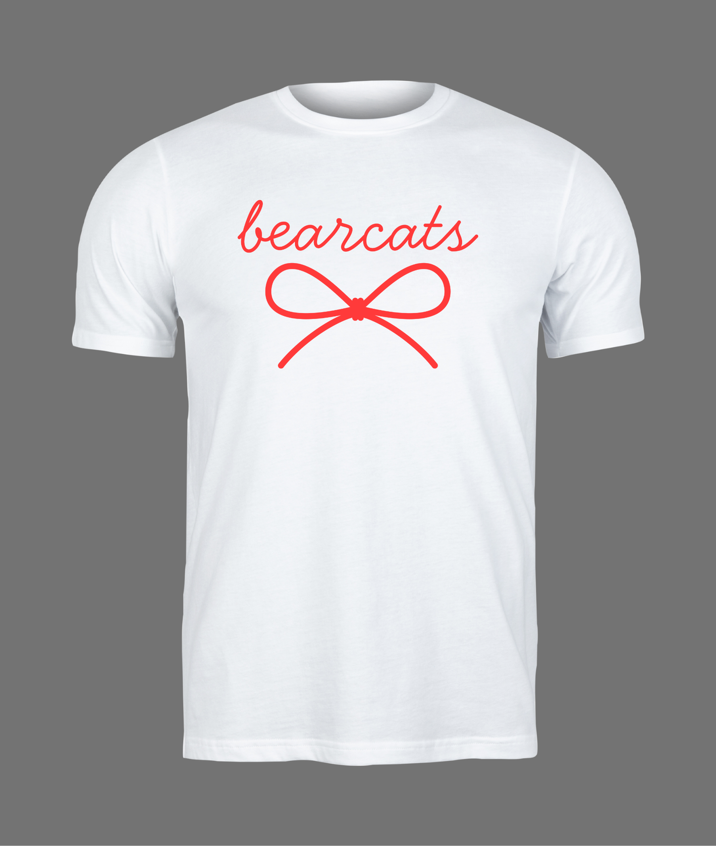 New Bearcats Simple Bow Tee - Red Bow