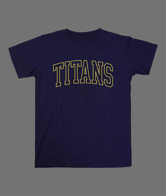 New Titans Hollow & Letter Tee - Yellow Design