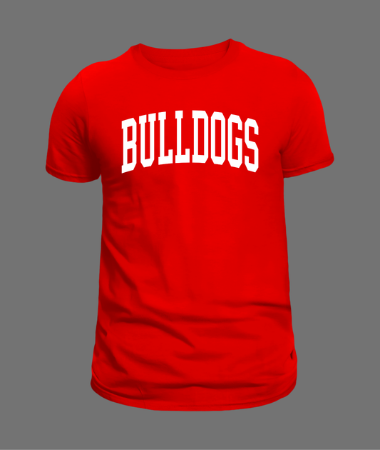 New Bulldogs Letter Tee - White Design
