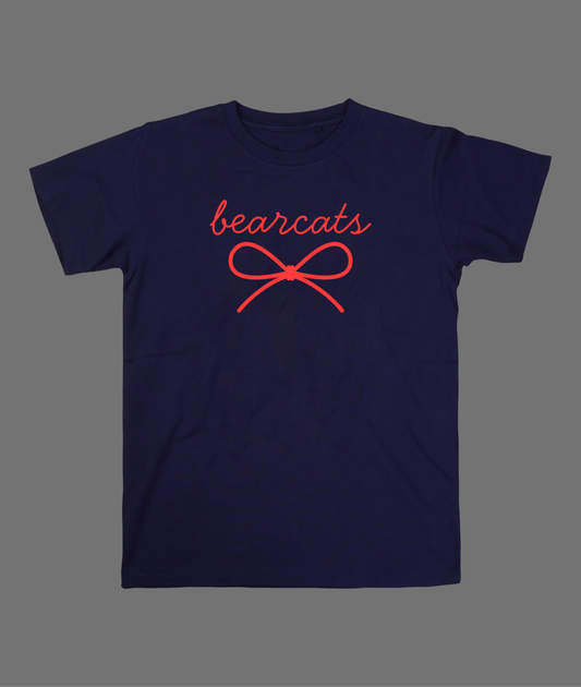 New Bearcats Simple Bow Tee - Red Bow