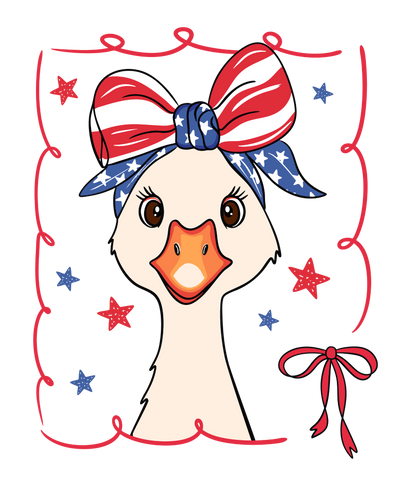 Red White and Goose Tee