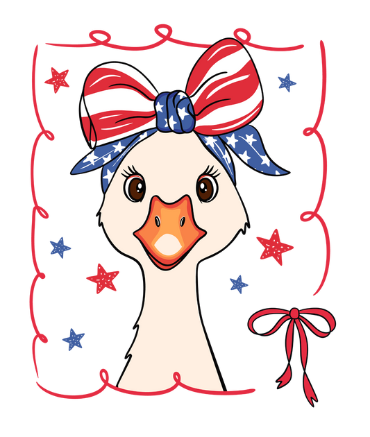 Red White and Goose Tee