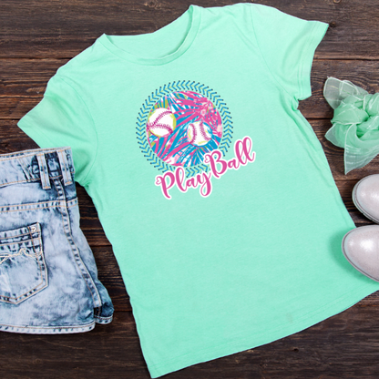 Play Ball Summer Baseball Tee