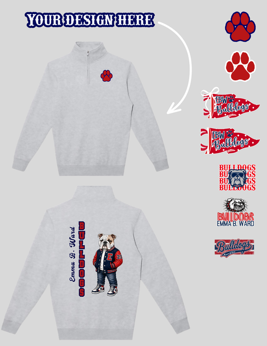 Spirit Quarter Zip - Navy or Gray