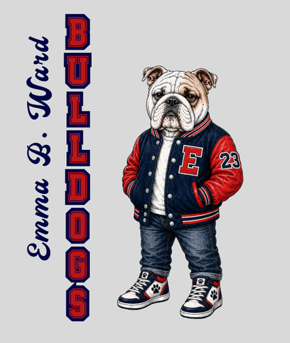 Boro & Co Vintage Mascot Tee - Bulldogs