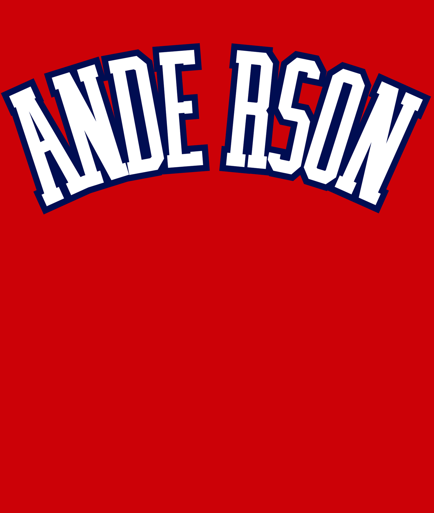 Anderson Red Varsity Sweatshirt Cardigan