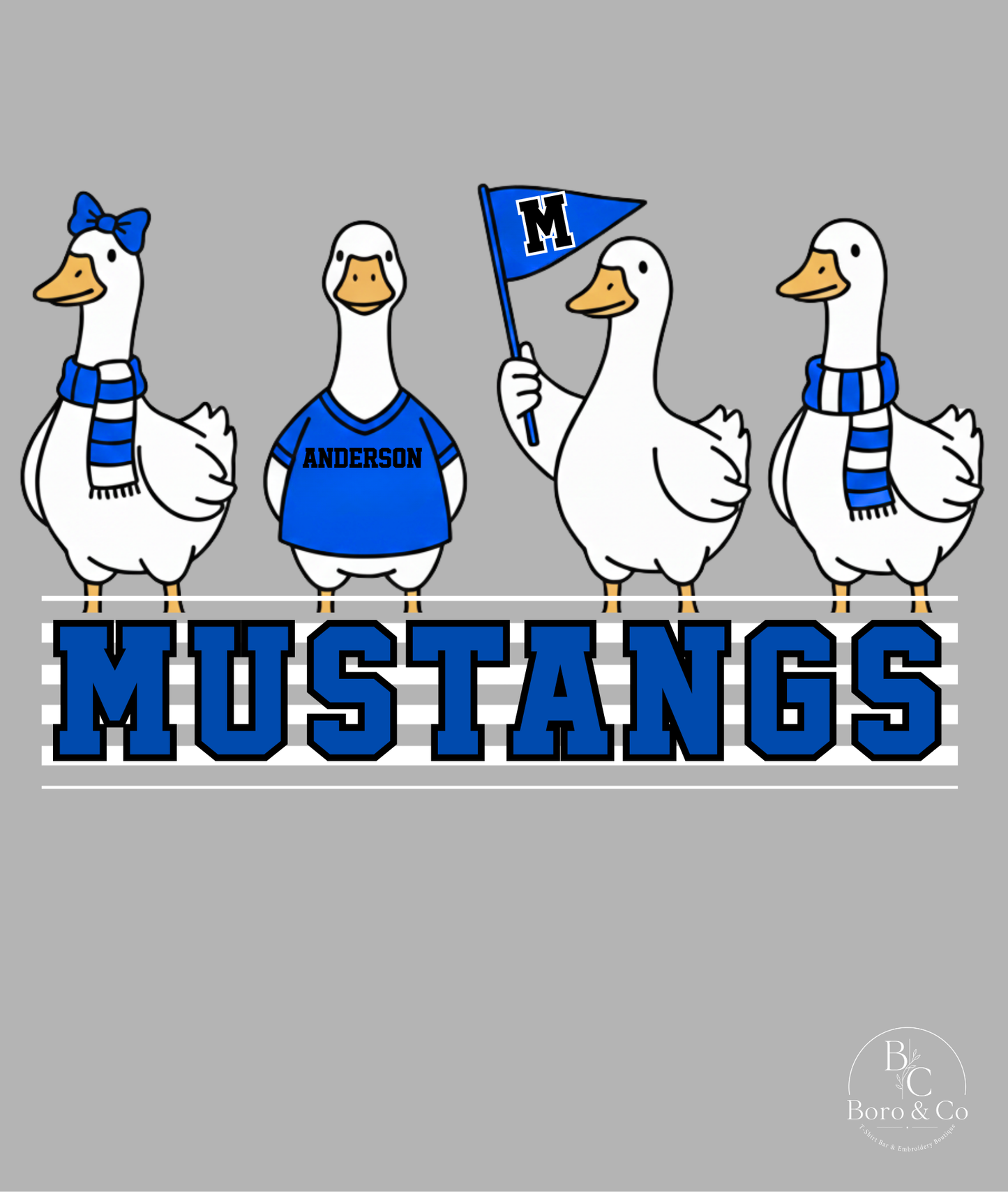 Mustangs Goose - Tee & Crewneck