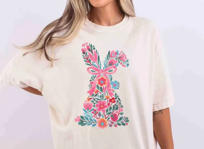 Floral Bunny Tee