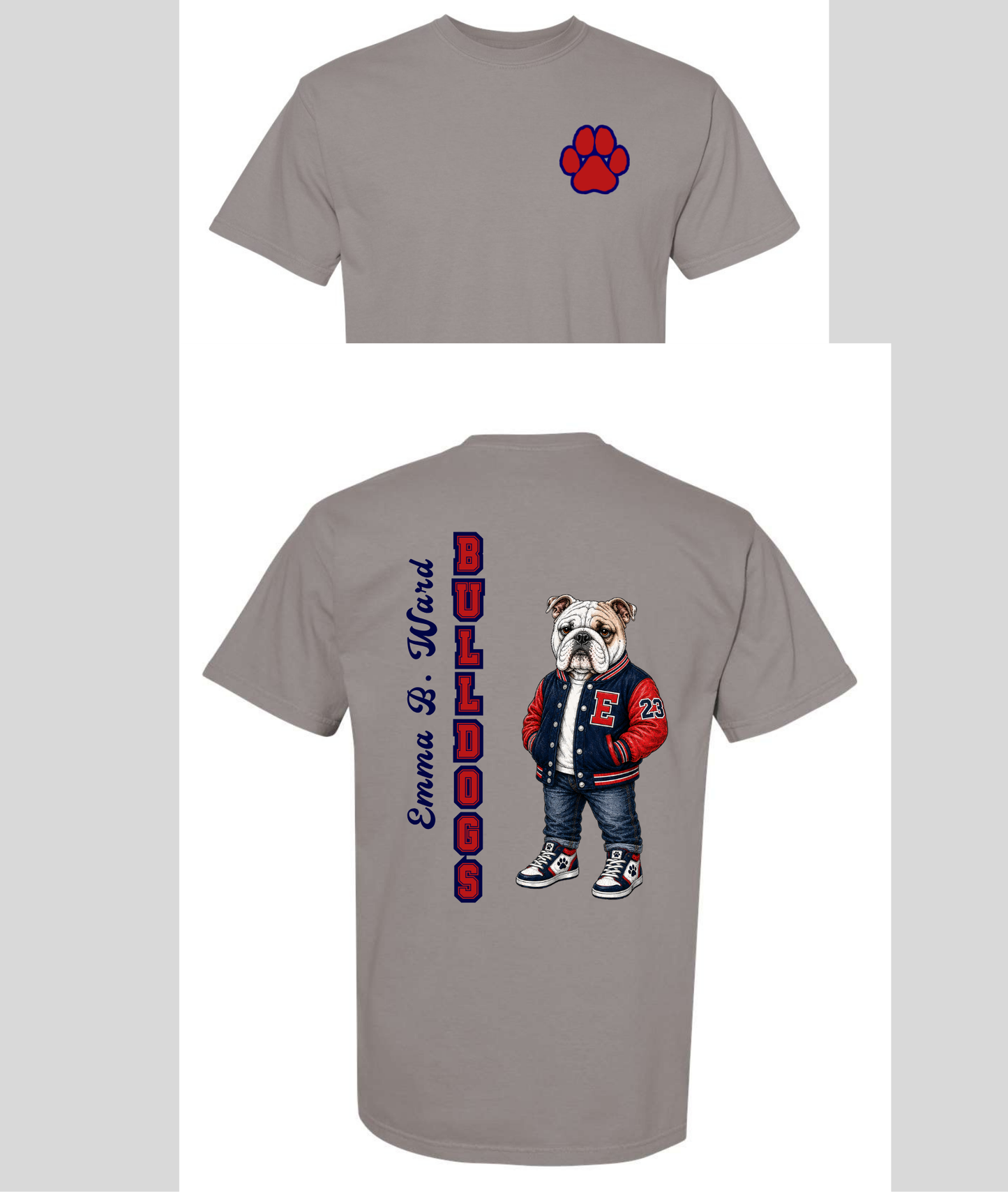 Boro & Co Vintage Mascot Tee - Bulldogs