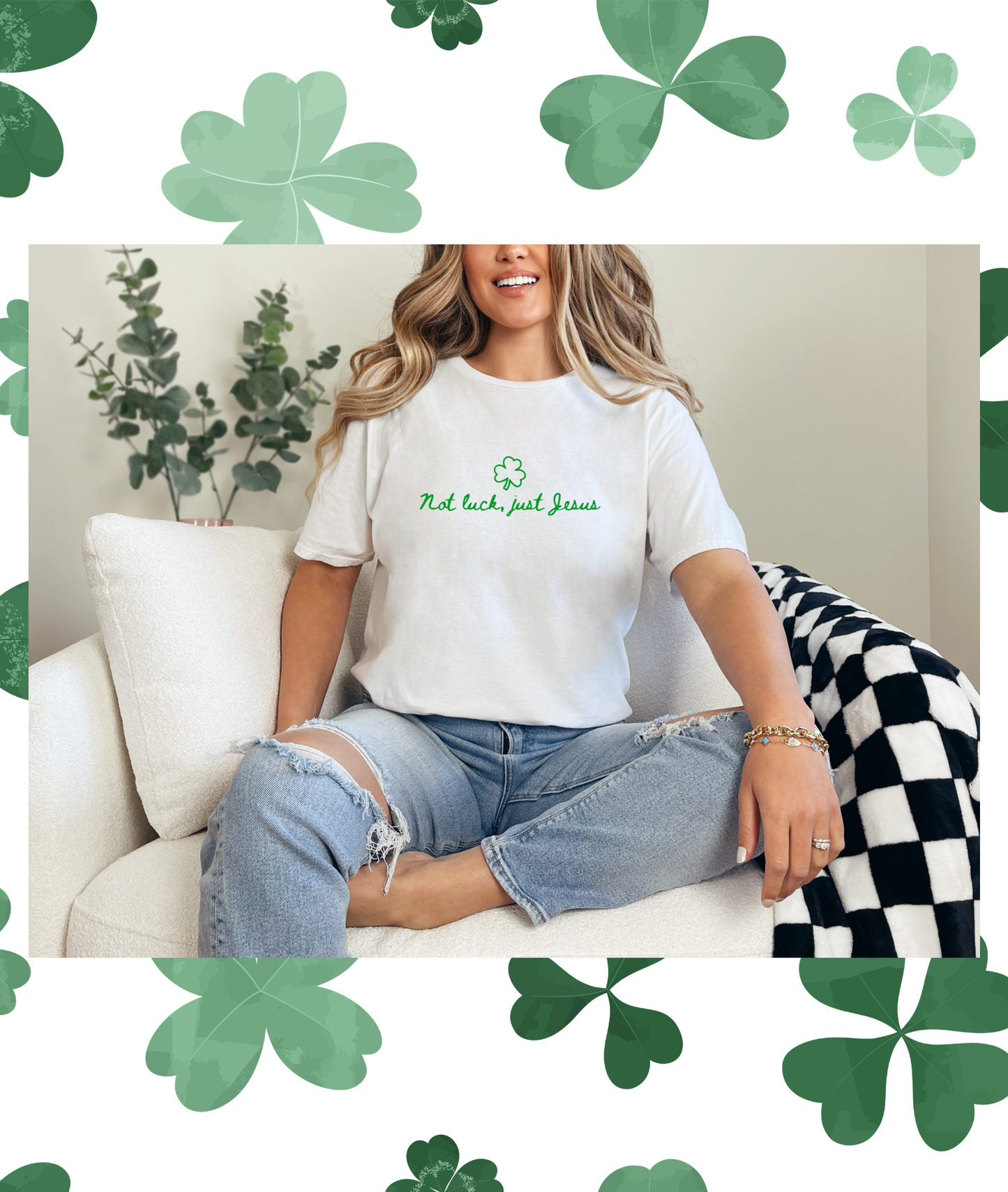 Not Luck, Just Jesus Tee - Youth