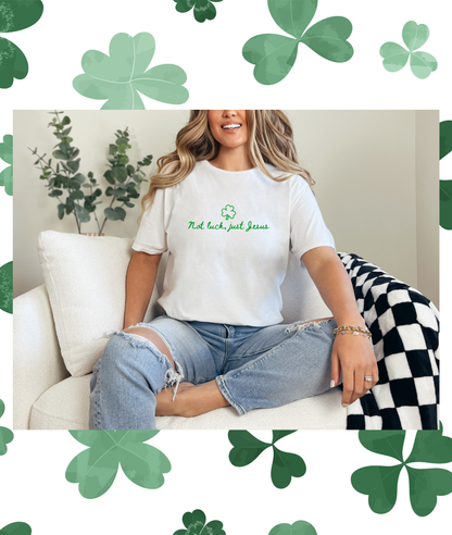 Not Luck, Just Jesus Tee - Youth