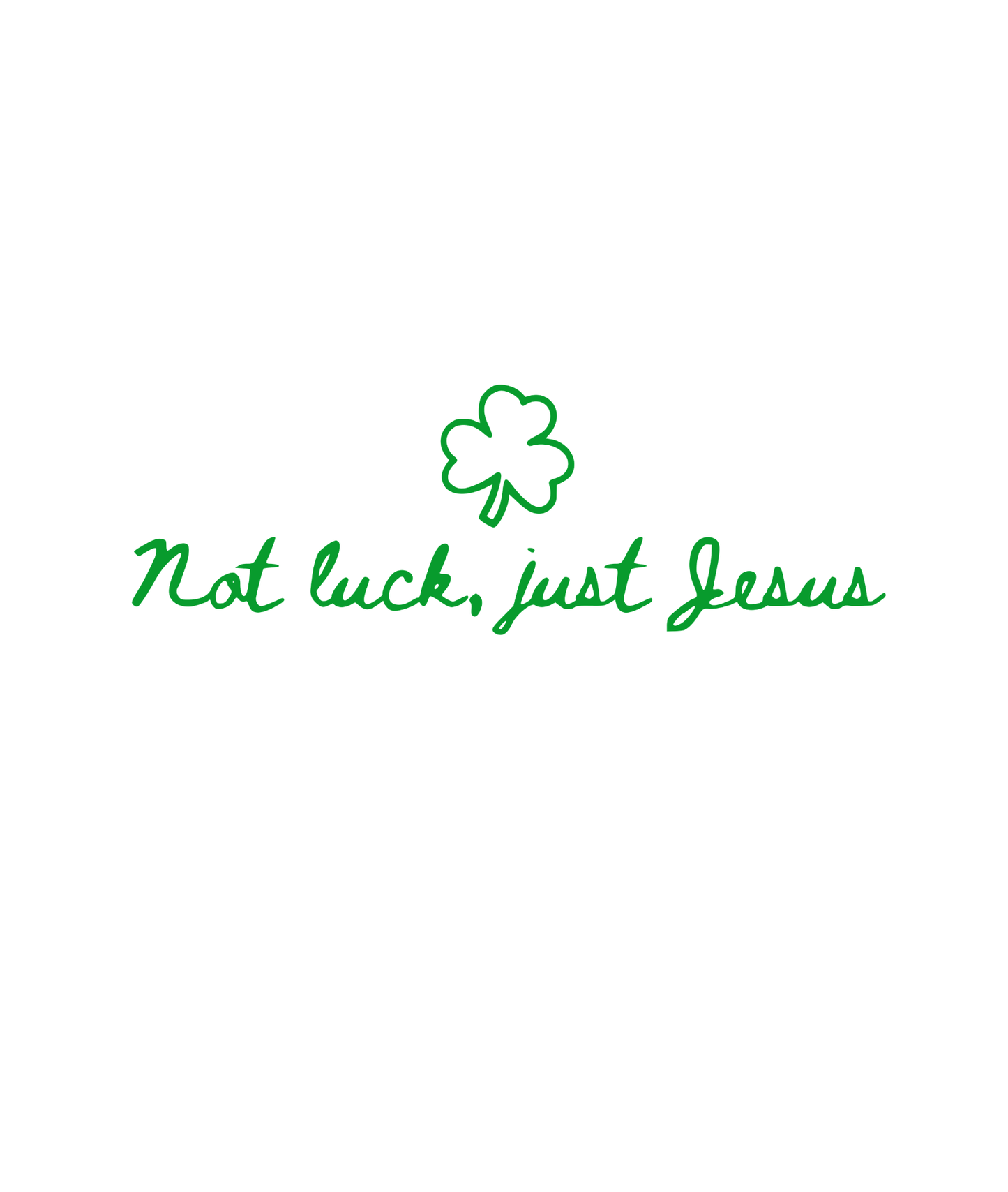 Not Luck, Just Jesus Tee - Youth