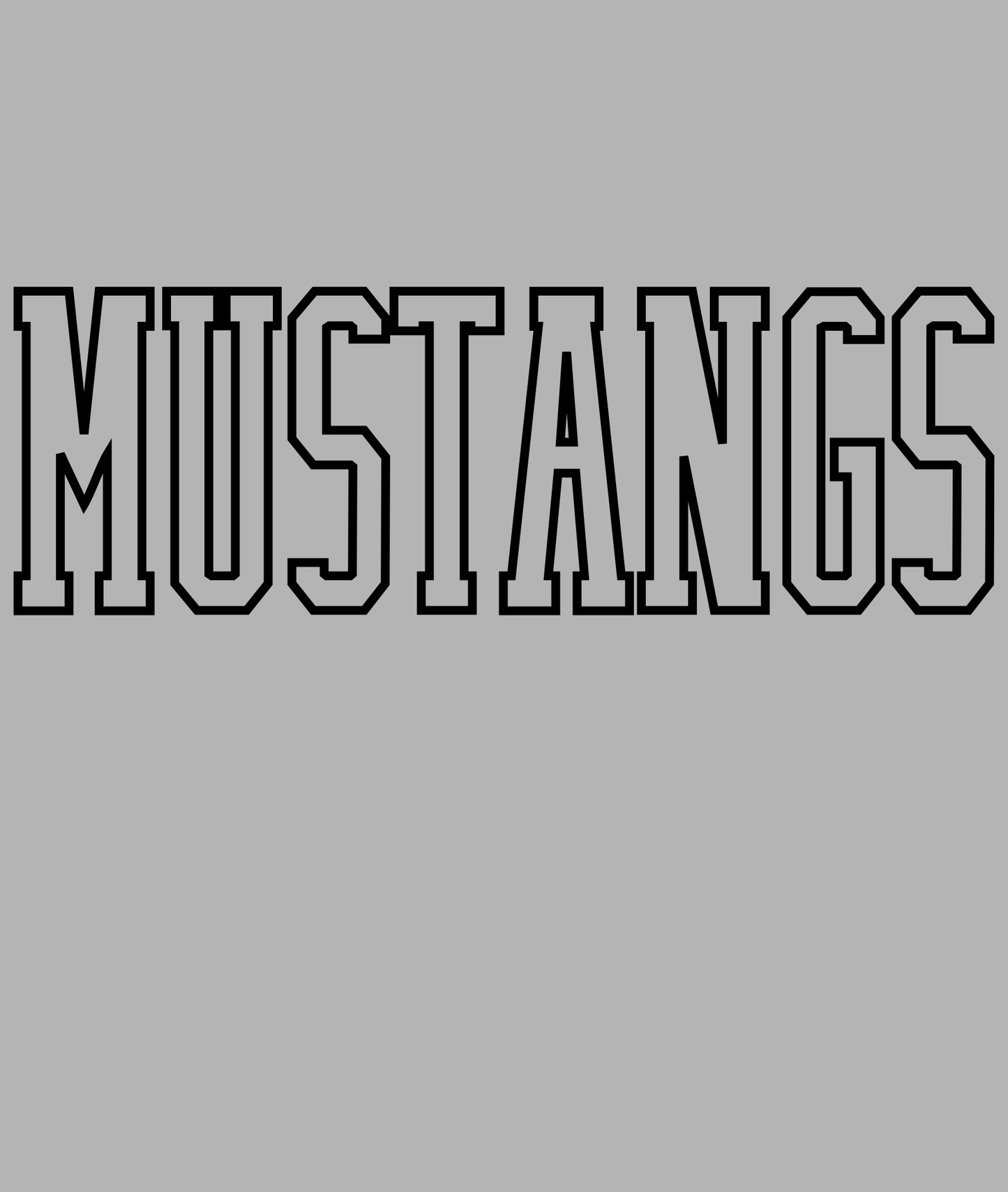 2026 Outline Mustangs Tee