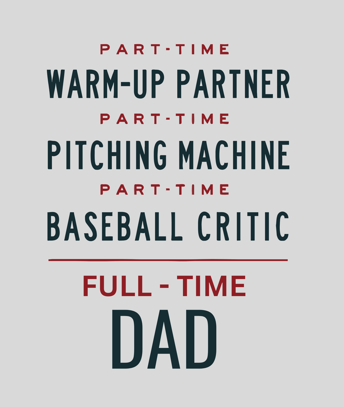 The Baseball Dad Tee - Customize Name
