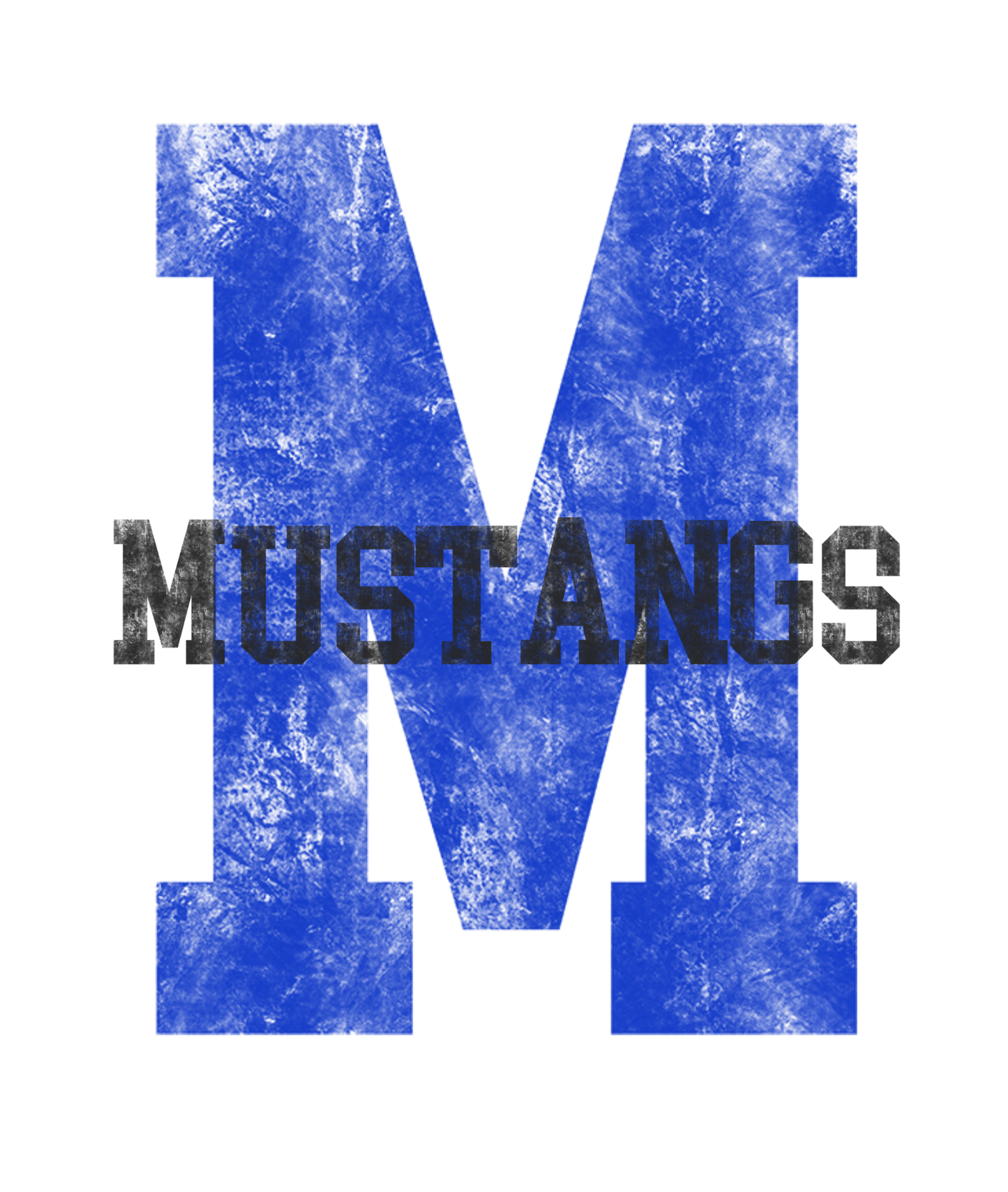 Big Letter M Mustangs Boxy Tee