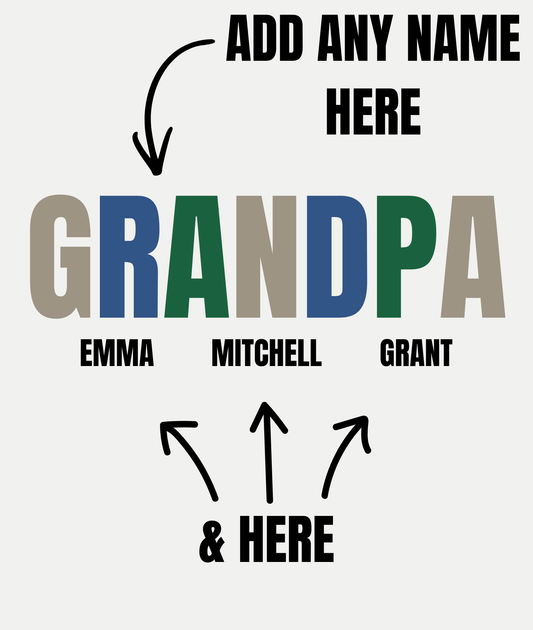 Father's Day Name Tee - Personalize