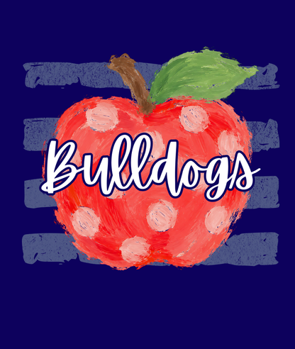 Striped Apple Tee - Personalized with Your Wording