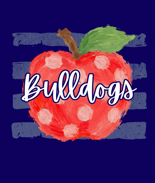 Striped Apple Tee - Personalized with Your Wording