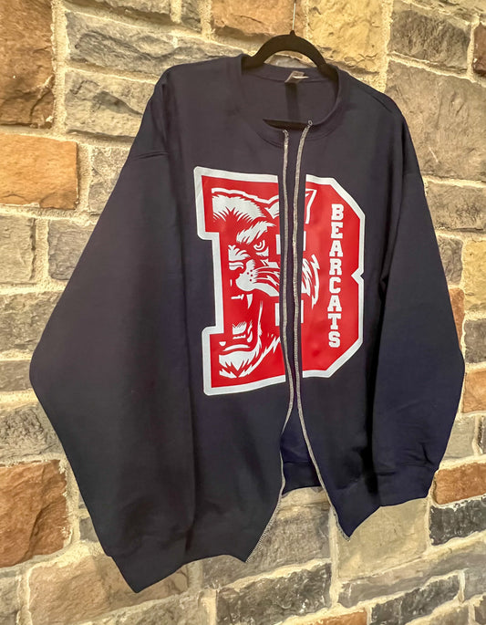 Bearcats Retro B Sweatshirt Cardigan