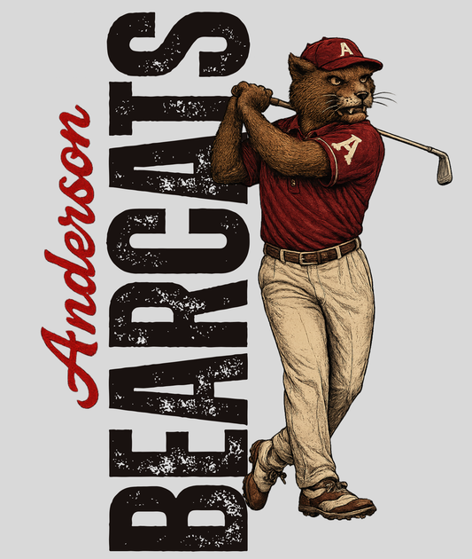 Boro & Co Vintage Mascot Tee - Bearcat Golf