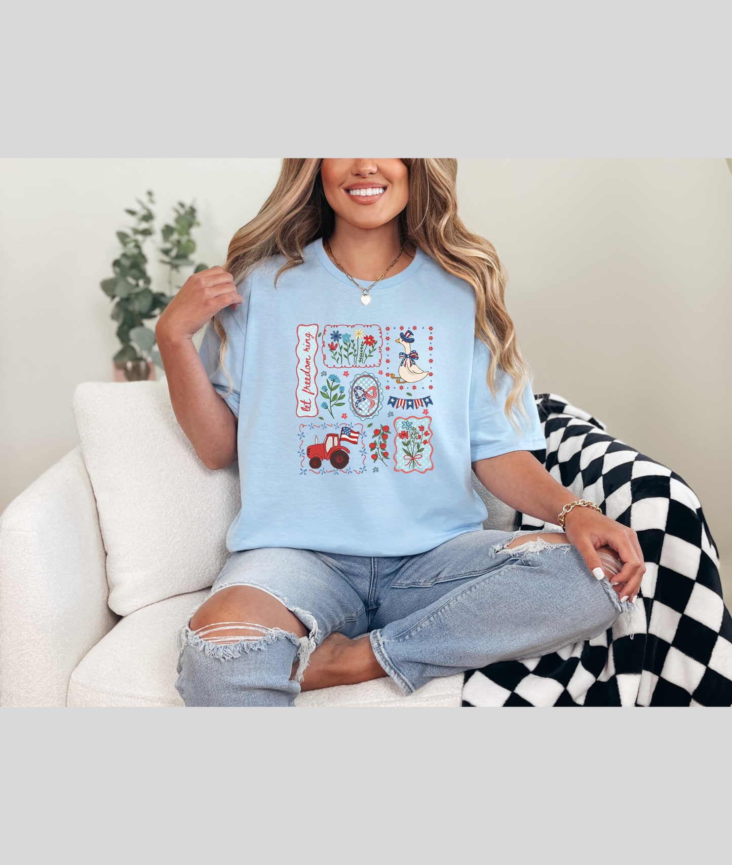 Let Freedom Ring Tee - Comfort Colors Tee