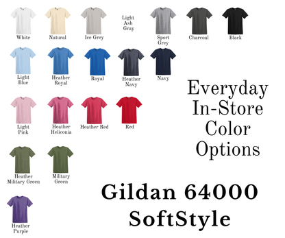 Throwback Bears Tee - Gildan Brand