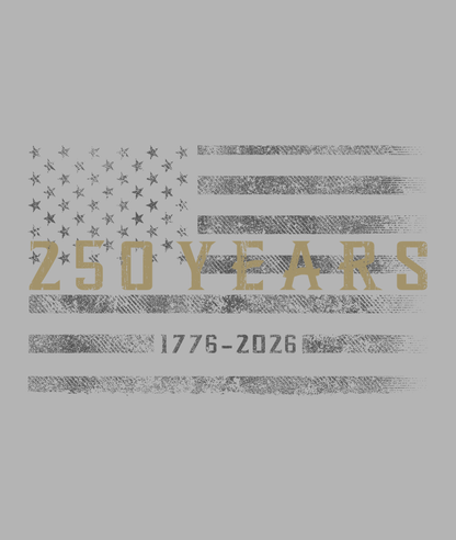 250 Years Distressed Flag - DTF Print