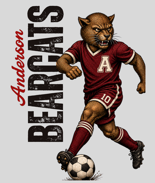 Boro & Co Vintage Mascot Tee - Bearcat Soccer