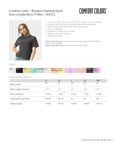 ACHS Dance - Cropped or Standard - Comfort Colors Tee