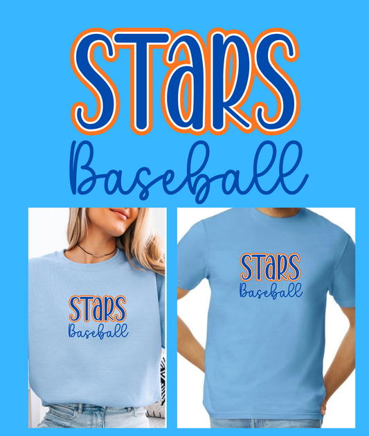 Stars Baseball Layered Unisex T-Shirt