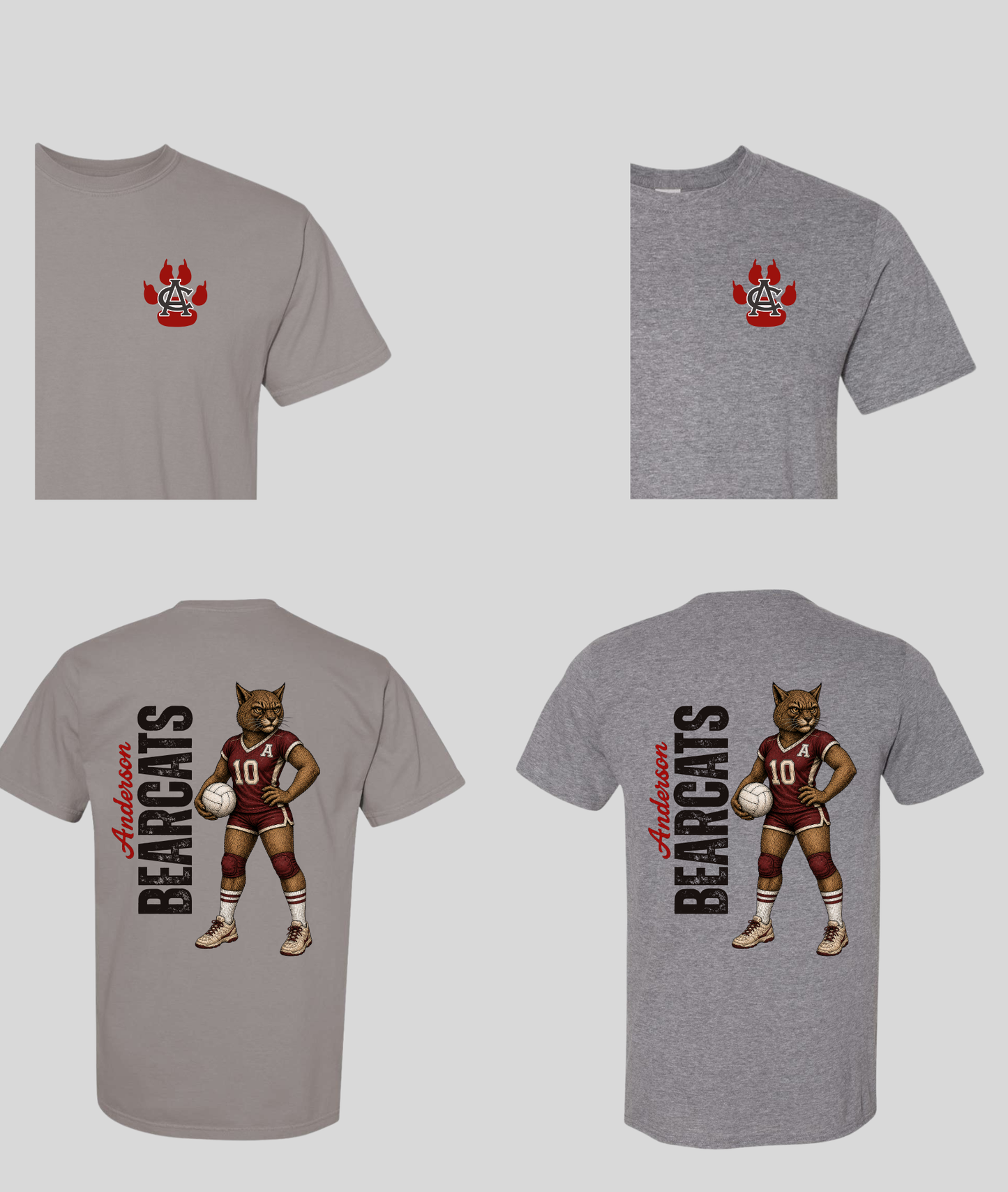 Boro & Co Vintage Mascot Tee - Bearcat Volleyball