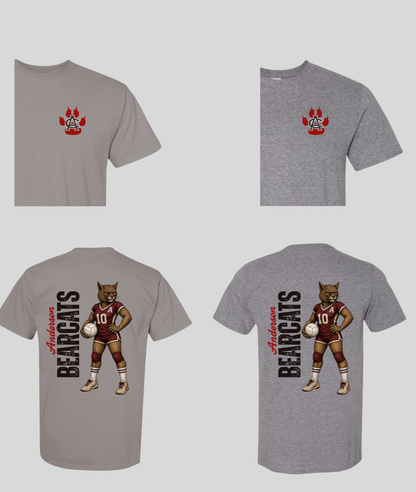 Boro & Co Vintage Mascot Tee - Bearcat Volleyball