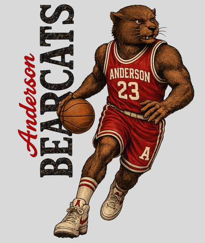 Boro & Co Vintage Mascot Tee - Bearcat Basketball