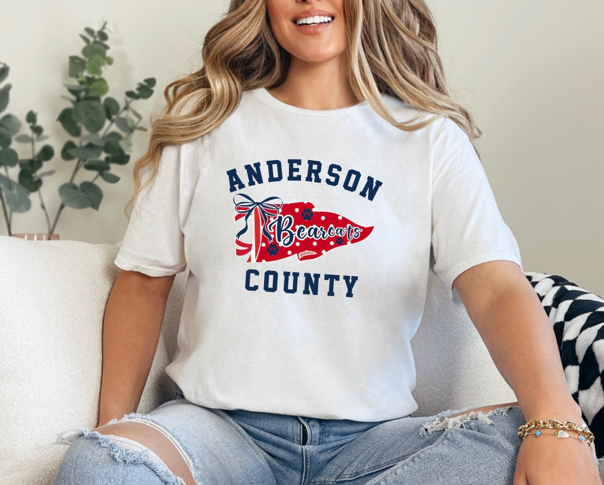2026 Bearcats Pennant Flag Tee with Wording