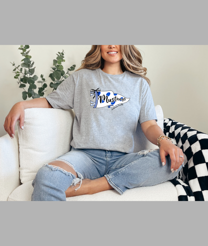 2026 Mustangs Pennant Flag Tee