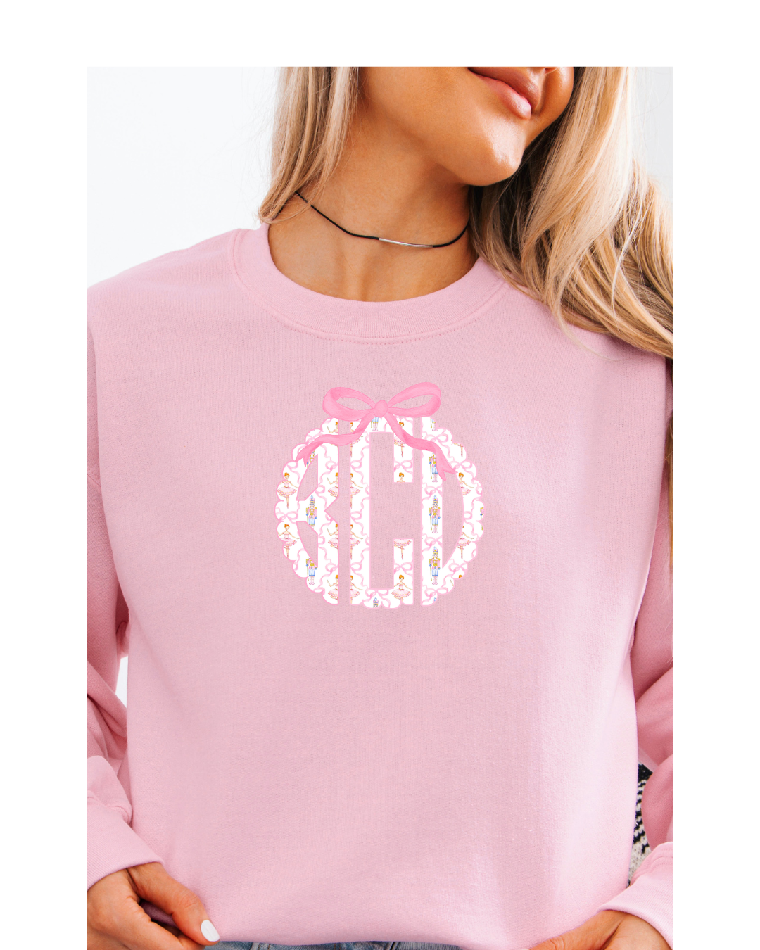 Nutcracker Scalloped Monogram Tee