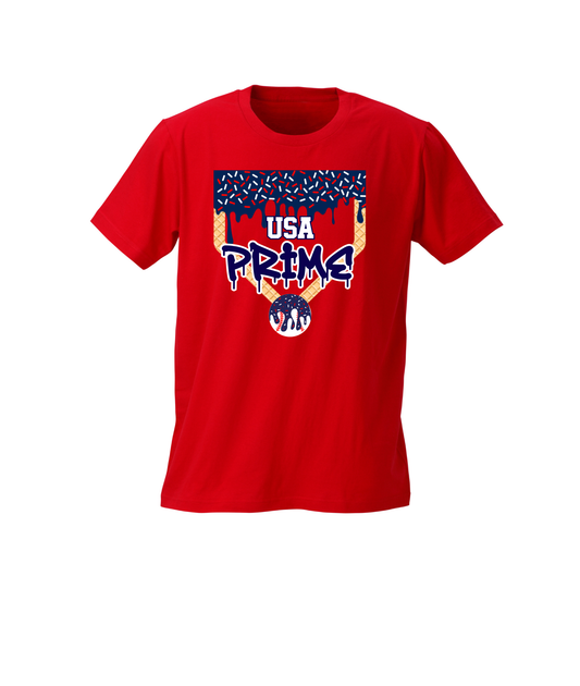 Prime Ice Cream Drip Plate Tee - Youth