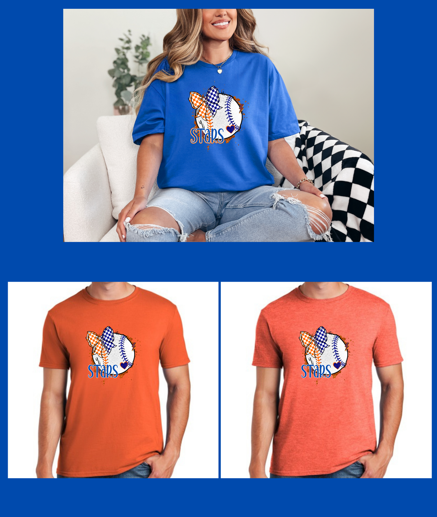Stars Split Baseball Dri-Fit Tee