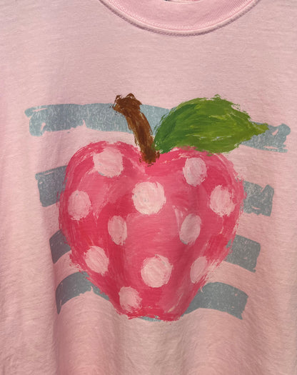 Striped Apple Tee - No Wording